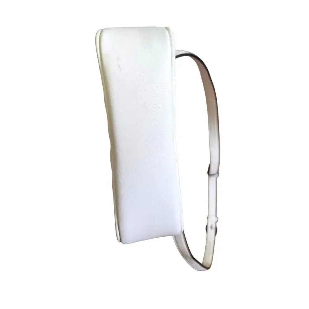 Michael Kors Minimalist Chic White‎ Quilted Leather Belt Bag Silver Hardware